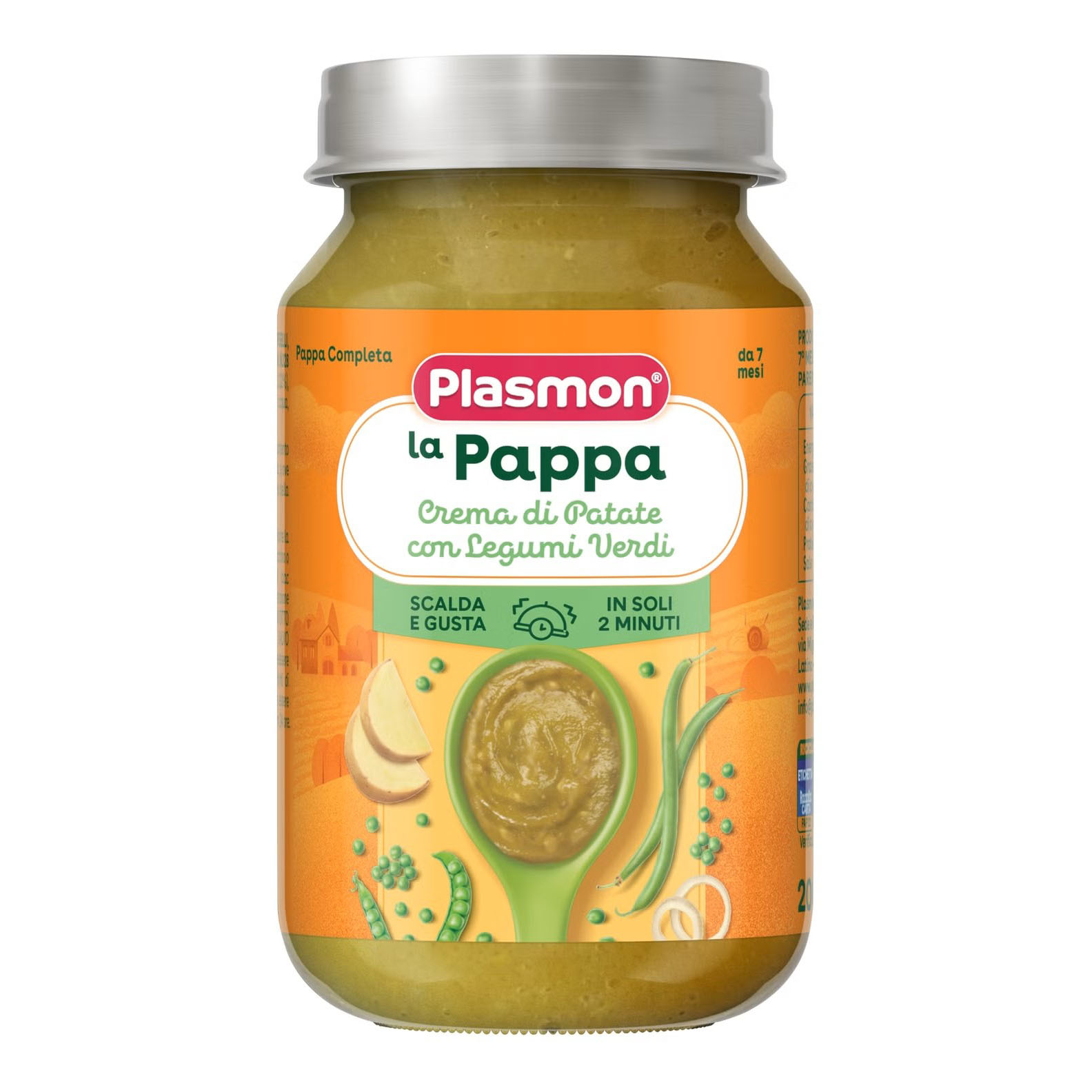 Plasmon la pappa crema di patate con legumi verdi 200 g