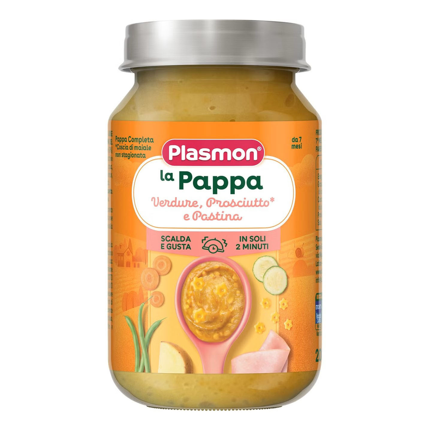 la pappa verdure prosciutto e pastina