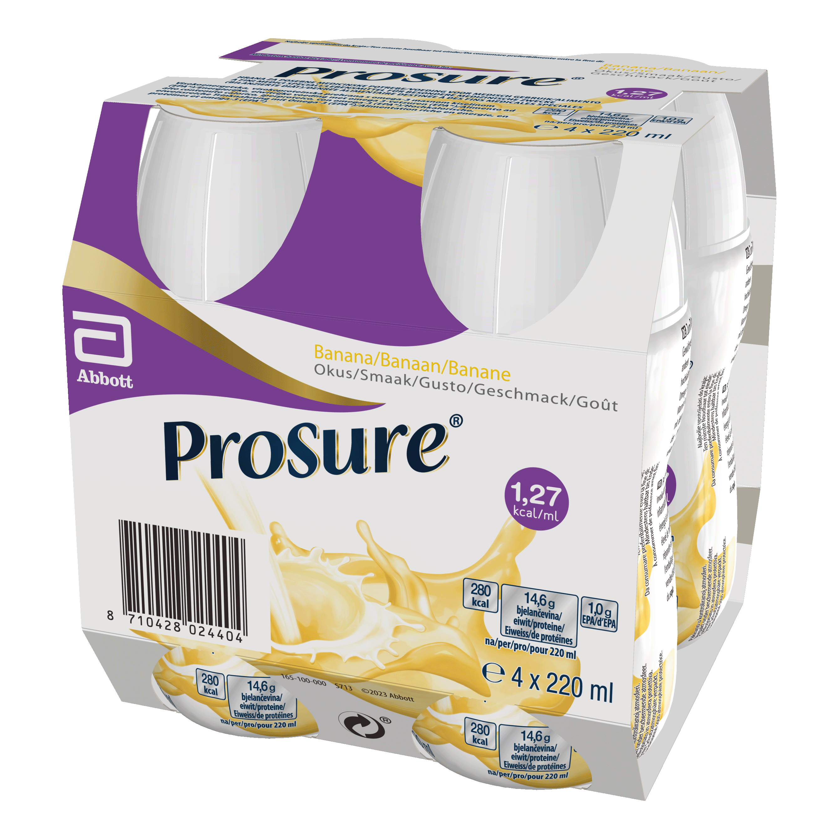 Prosure banana 4 bottiglie da 220 ml
