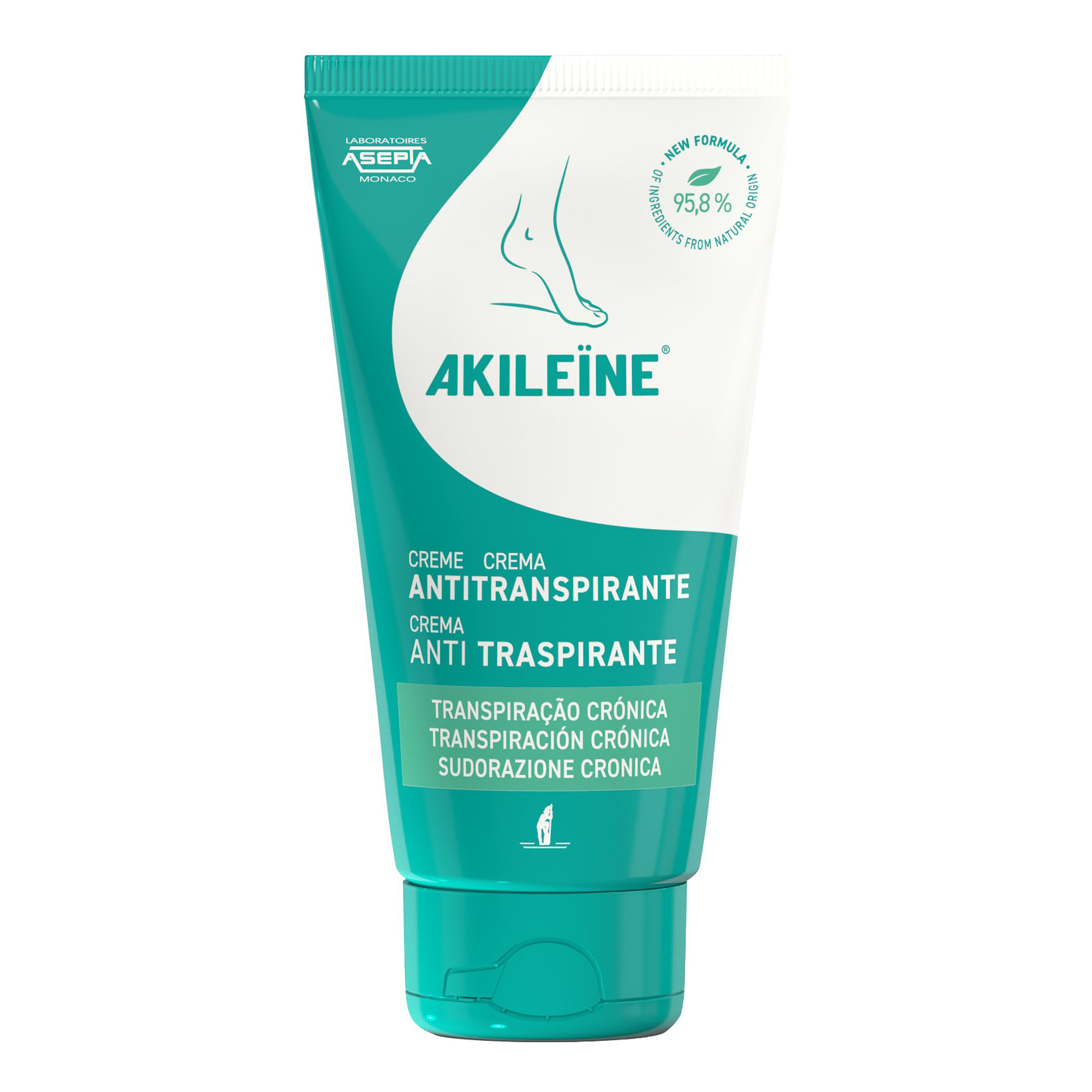 Akileine verde crema antitraspirante 75 ml