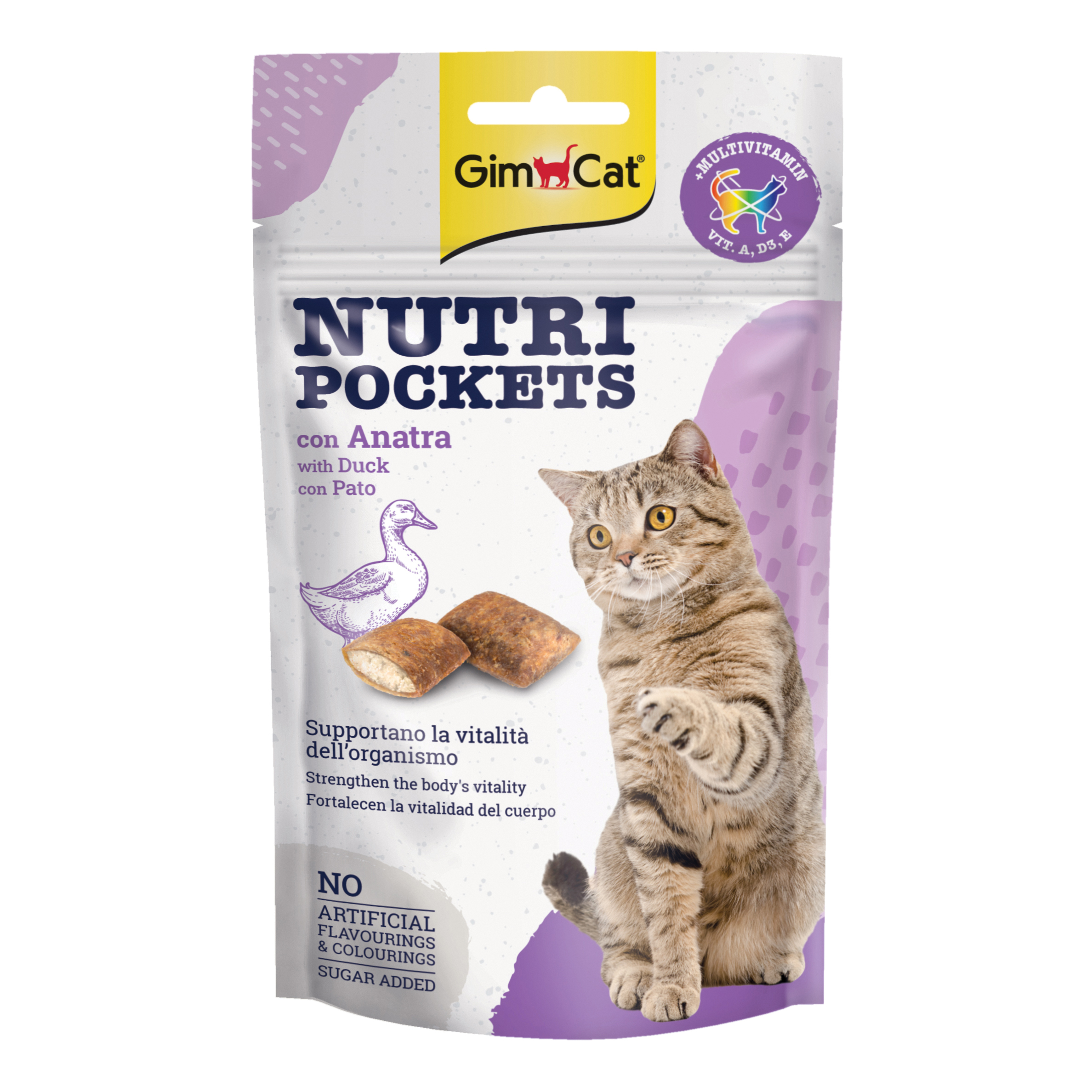 Gimcat nutri pockets anatra 60 grammi