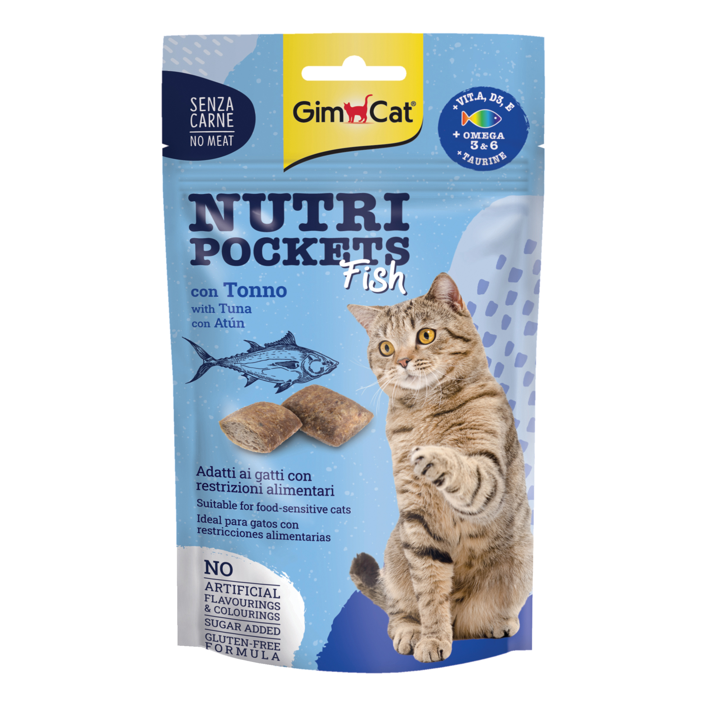 Gimcat nutri pockets fish ton
