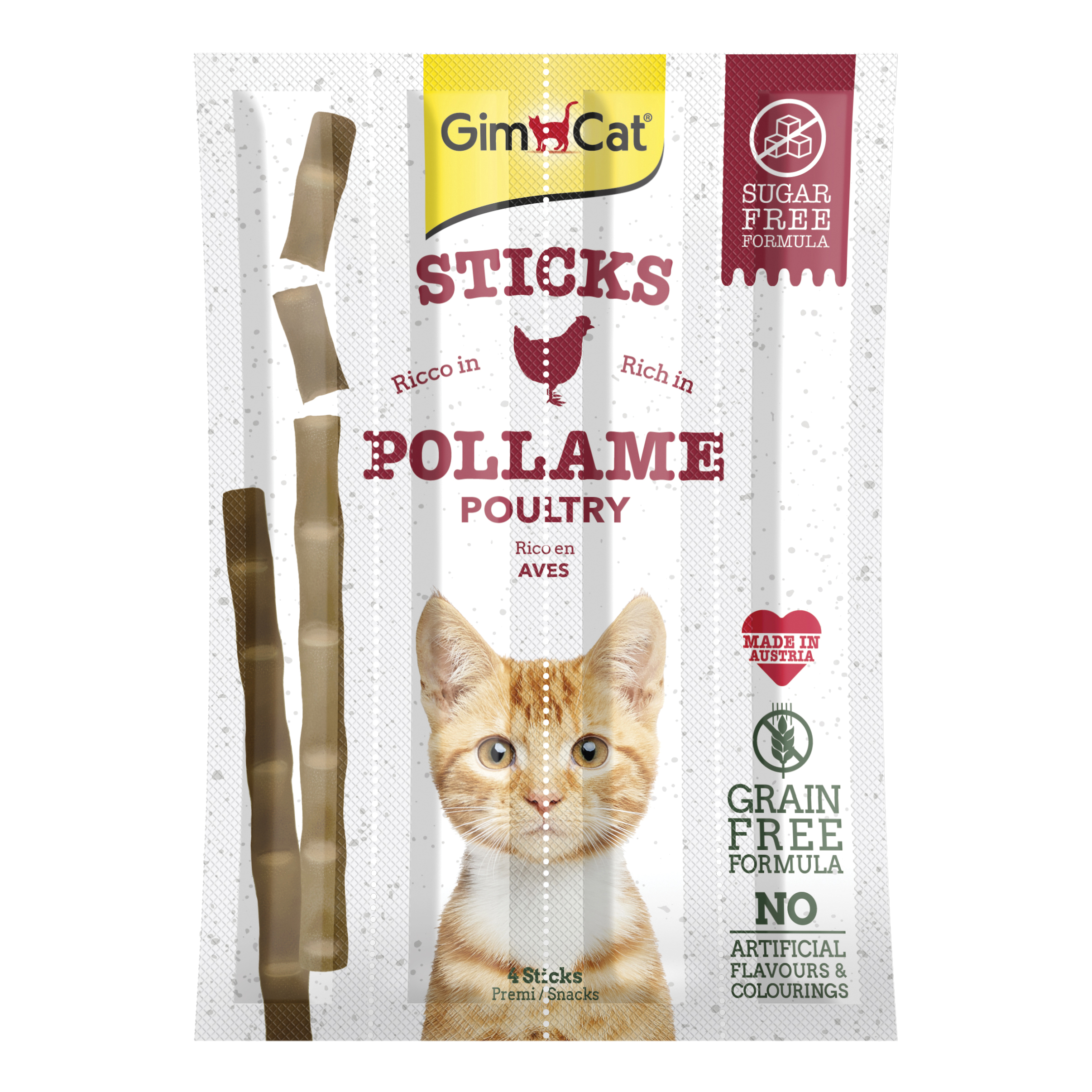 Gimcat sticks pollame 4pz