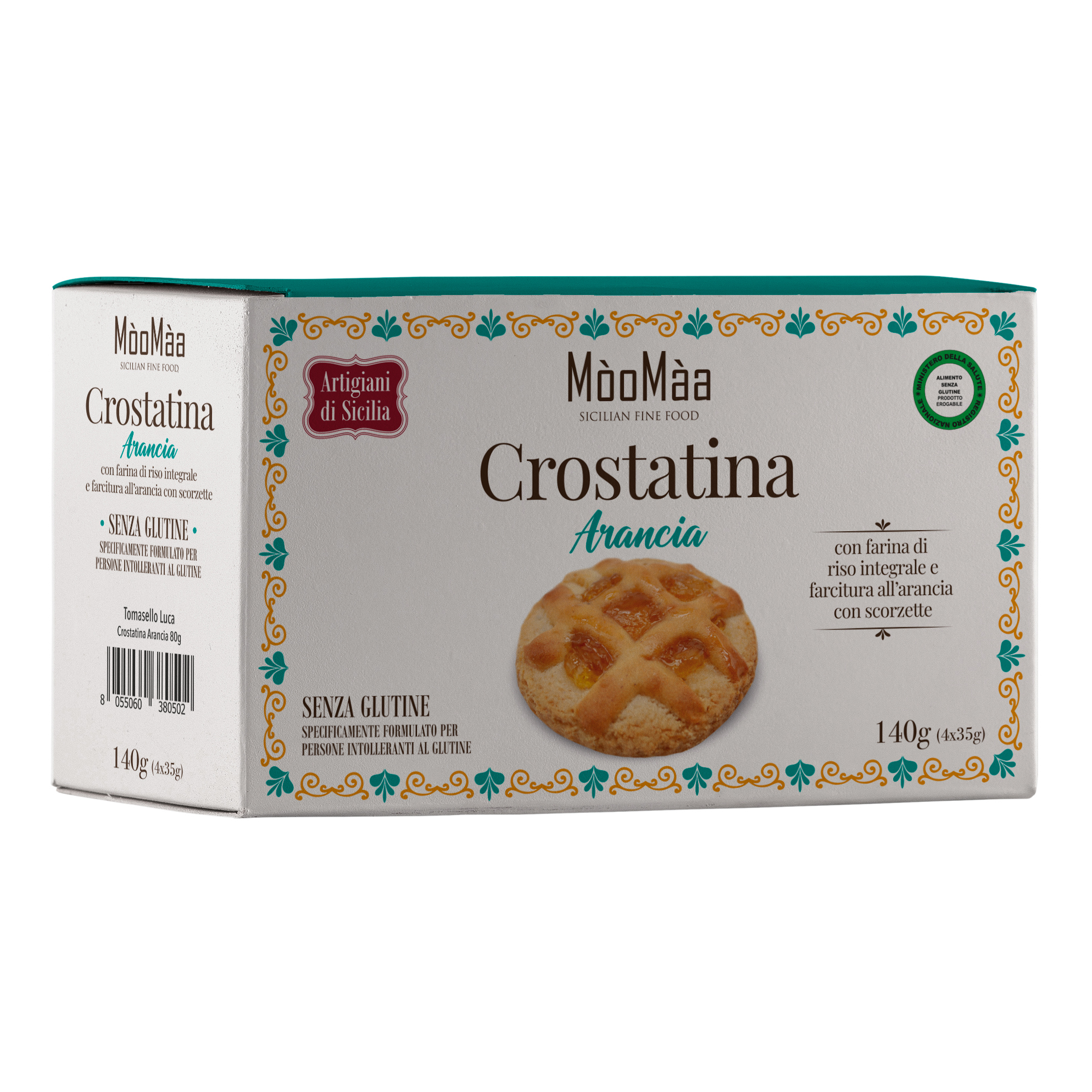 Crostatina all'arancia 4 bustine x 35 g