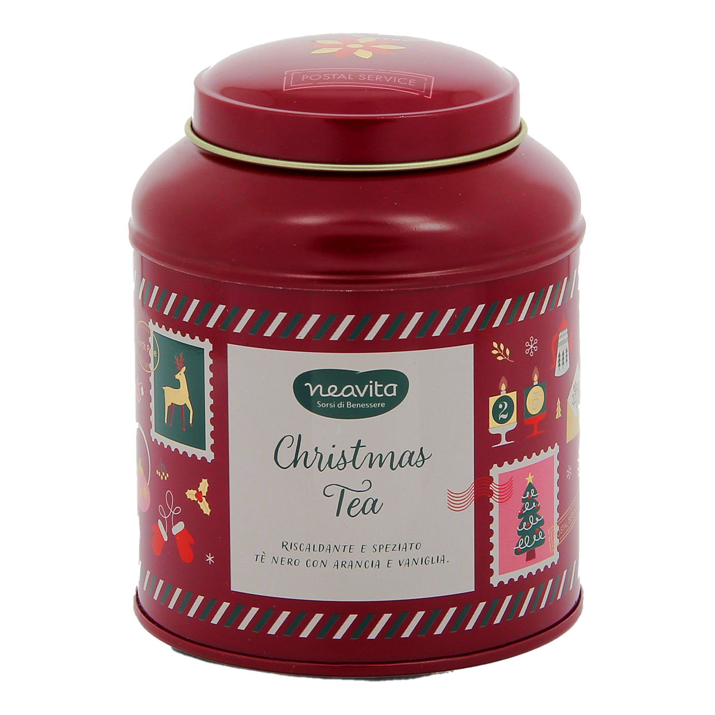 Neavita Caddy Rosso Natale con Tè Nero Melange Christmas Tea 120 g