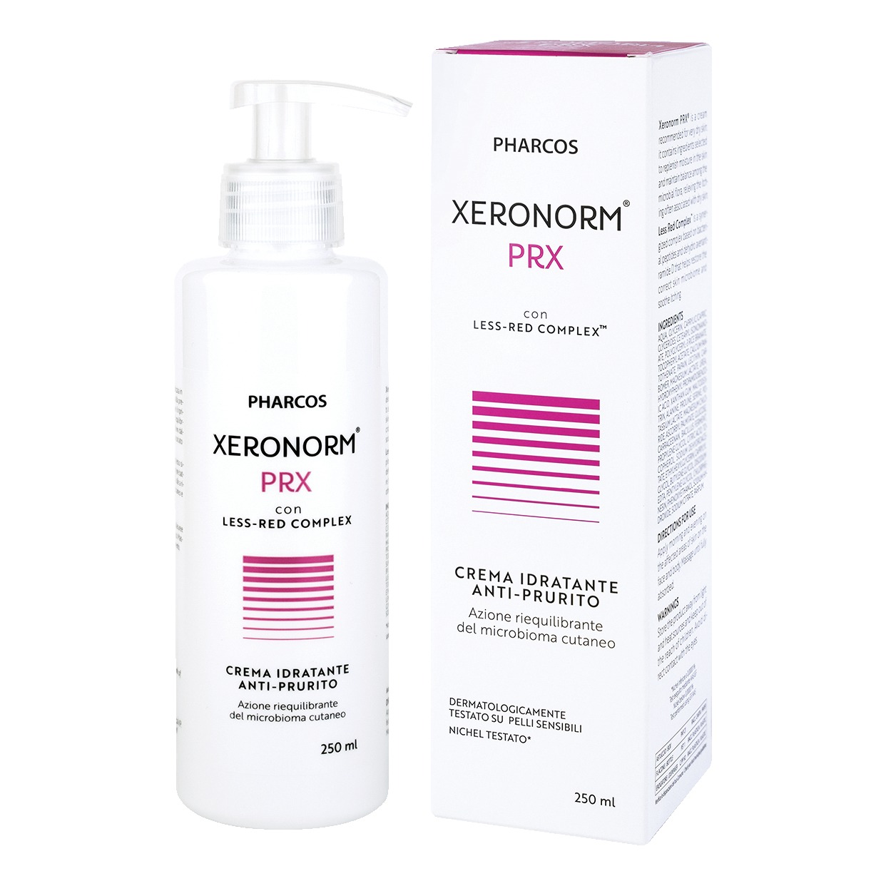 Xeronorm prx pharcos 250 ml crema antiprurito pelli tendenza atopica