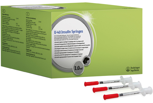 Prozinc Siringa Insulina U-40 Uso Veterinario 1 Ml 12 Buste Da 10 Sirighne