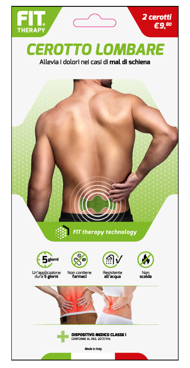 Fit therapy cerotto lombare 2 pezzi