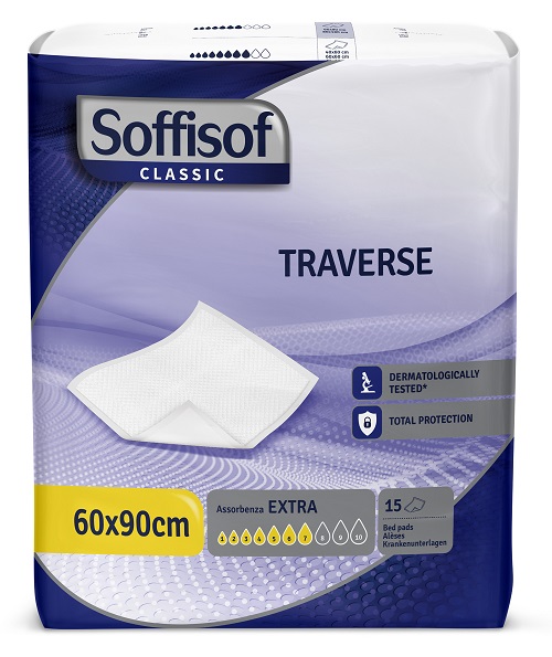 Traversa per incontinenza soffisof classic ultra 60x90 cm 15 pezzi