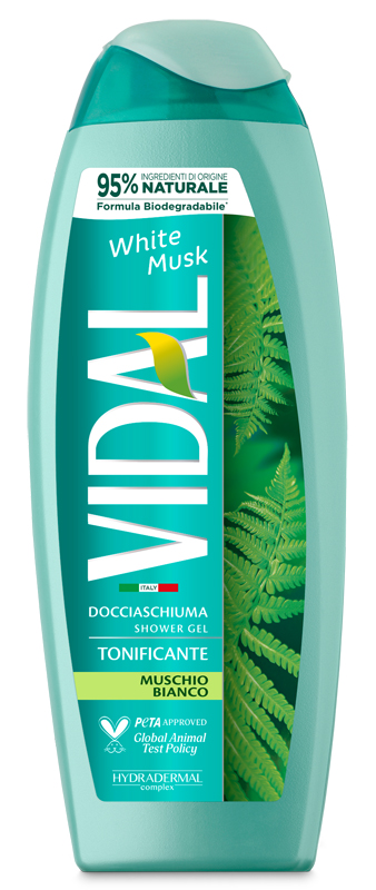 VIDAL - White Musk - Docciaschiuma tonificante Muschio bianco 250 ml
