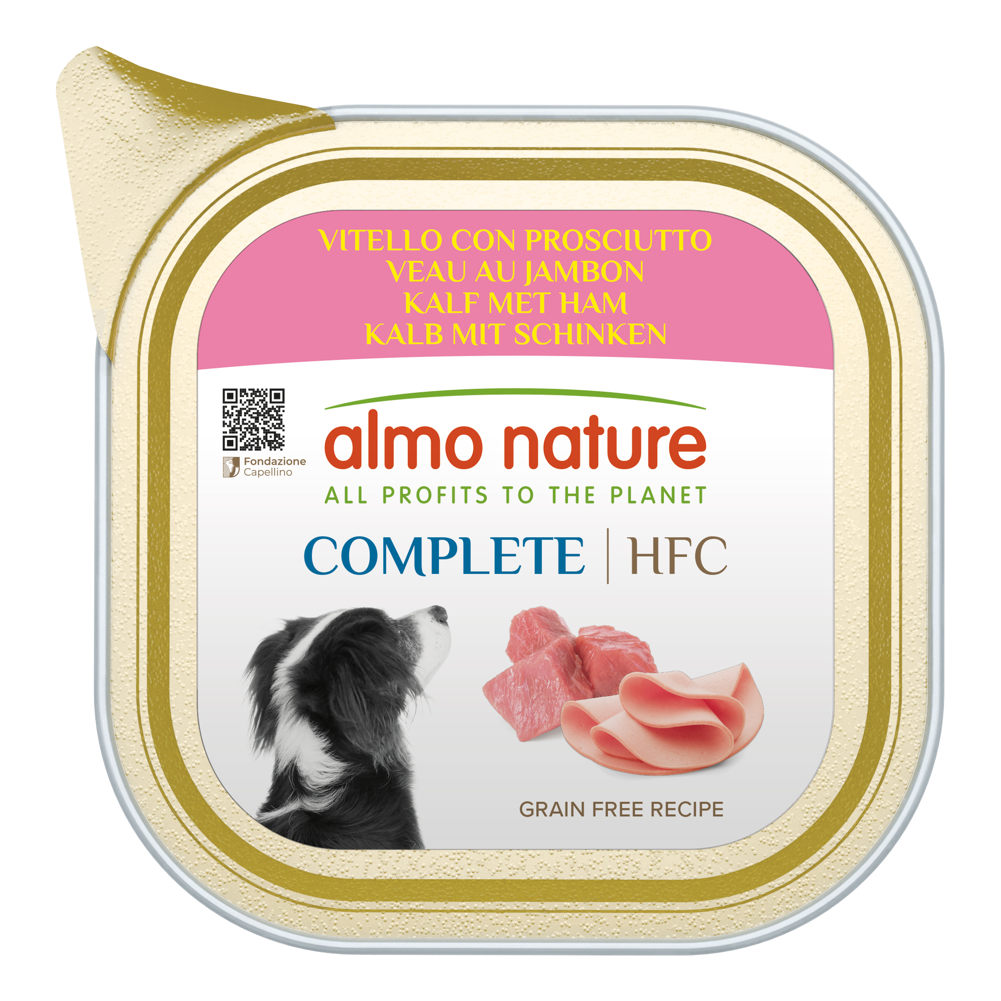 Hfc dog complete vitello prosciutto 150 g