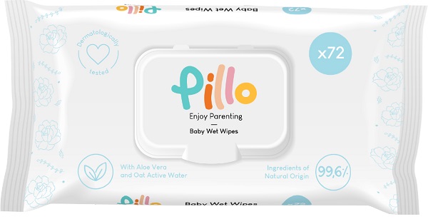 Pillo enjoy salviette igiene 72 pezzi