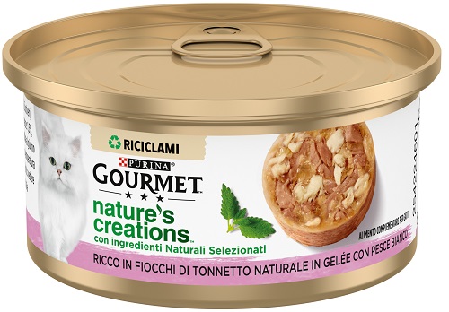 Gourmet nature's creations tonnetto con pesce bianco 70 g