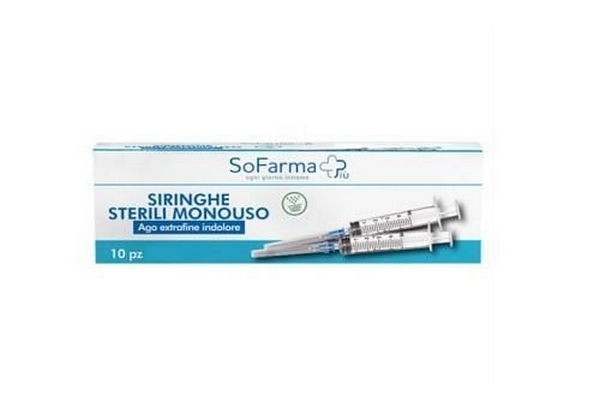 Siringa sterile 10 ml gauge 21 sofarmapiu' 10 pezzi