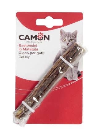 CAMON GATTO GIOCO BASTONCINI CON MATATABI CF. (5x12) CM 10 GR