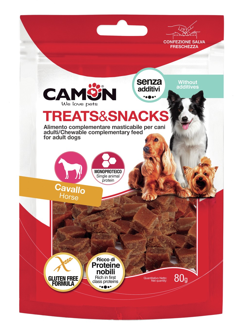 Camon Cane Snack Dadini Mini Al Cavallo 80 Gr