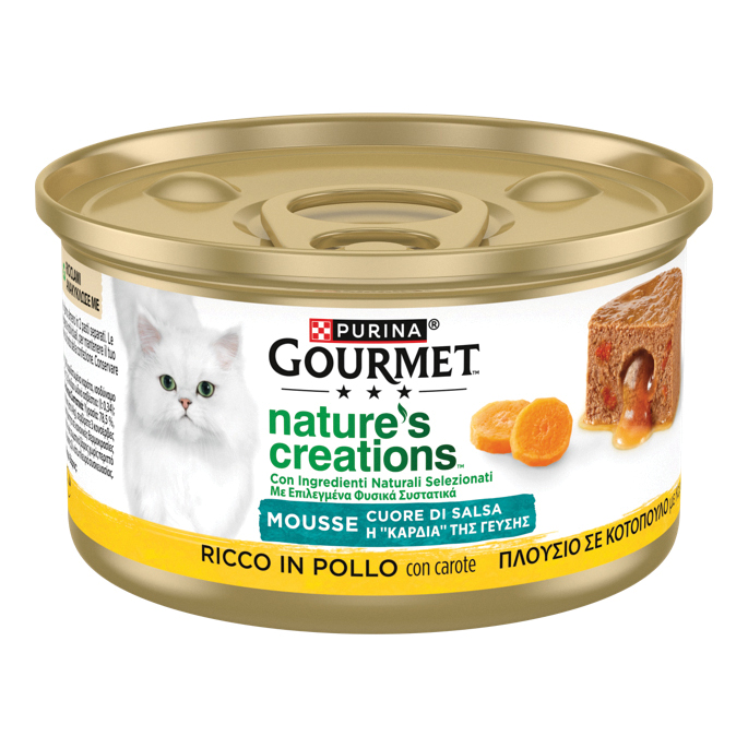 Gourmet nature's creations mousse cuore di salsa pollo e carote 85 g