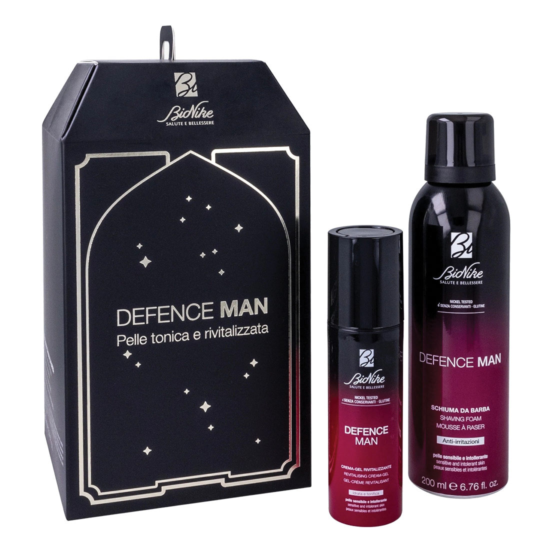 Bionike Defence Man Cofanetto Regalo Schiuma Da Barba 200 Ml + Gel Rivitalizzante 50 Ml