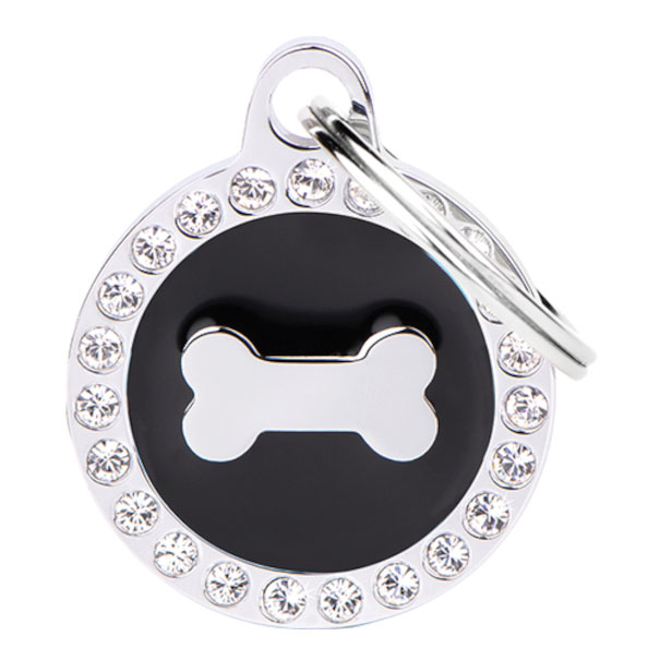 My Family Medaglietta Black Glam Bone