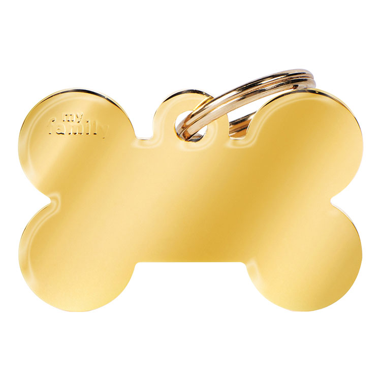My Family Medaglietta Big Bone Golden Brass