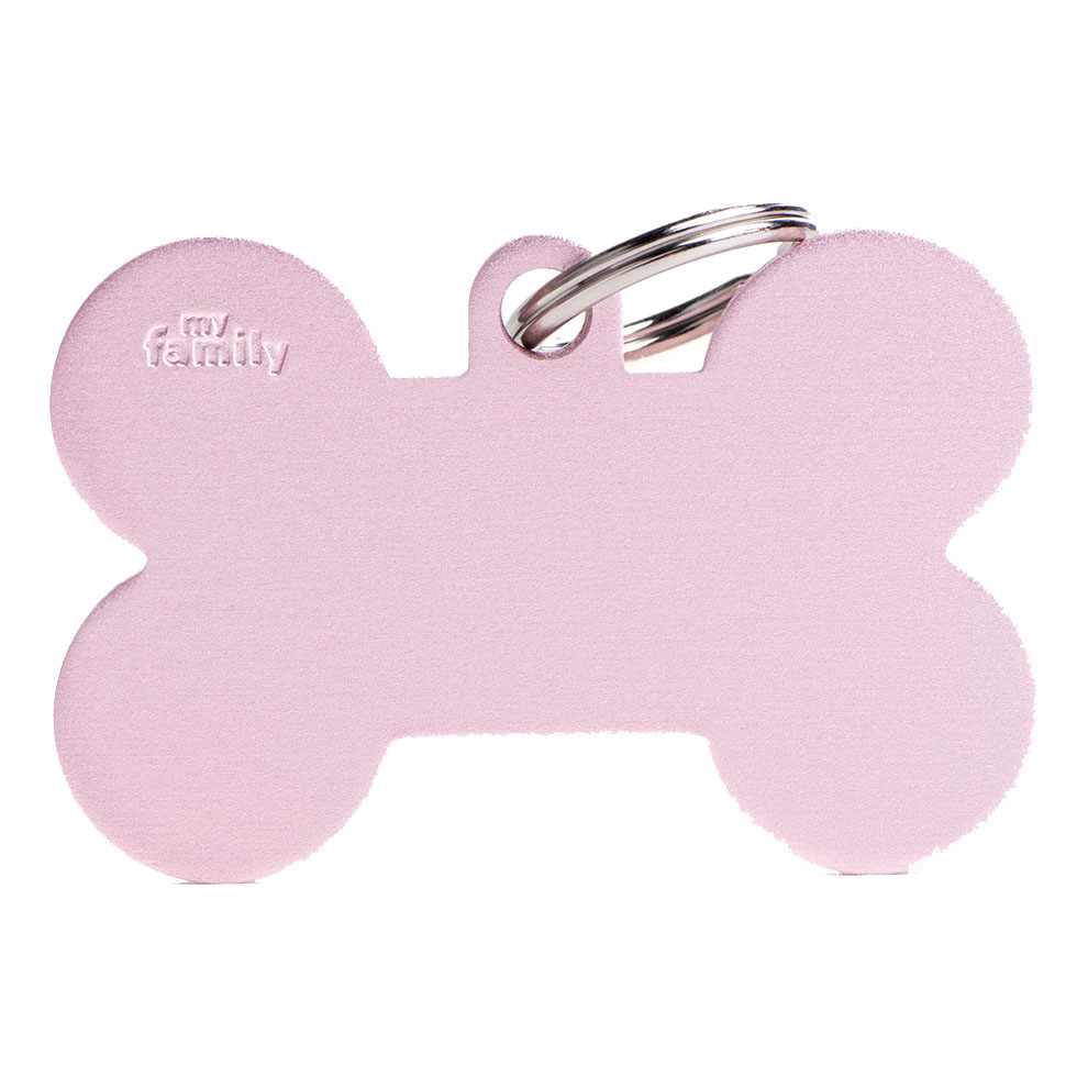 My Family Medaglietta Pink Xl Aluminum Bone