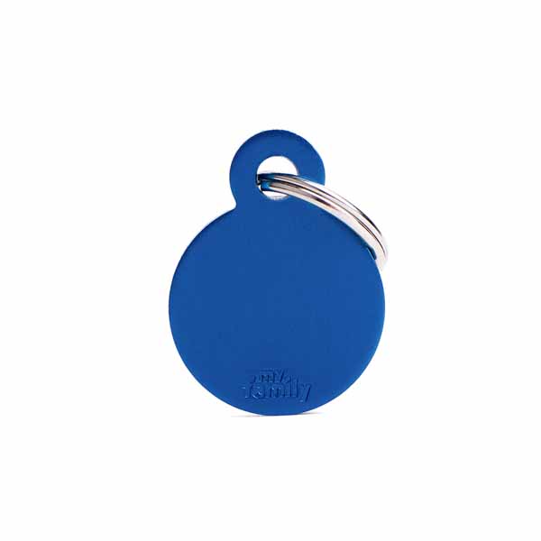 My Family Medaglietta Small Round Aluminum Blue