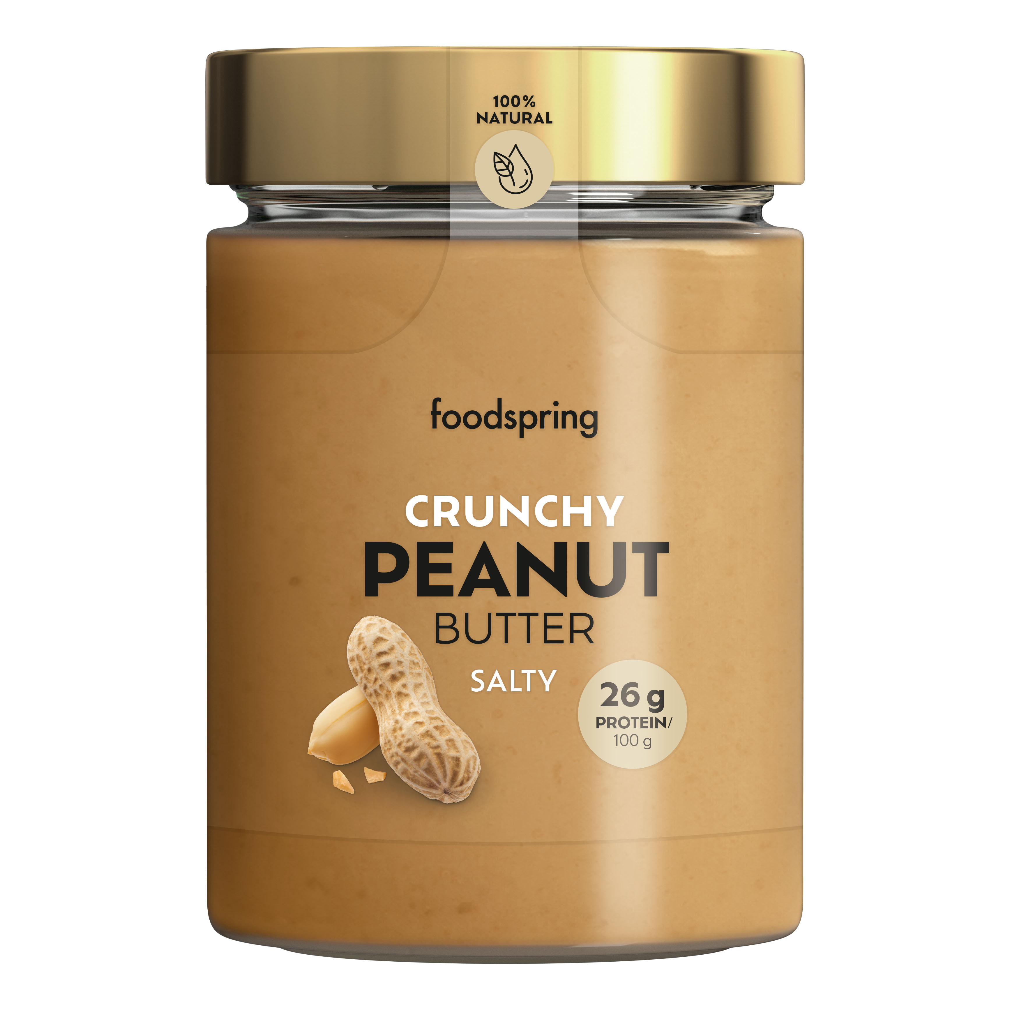 Burro di arachidi crunchy &amp; salty 300 g