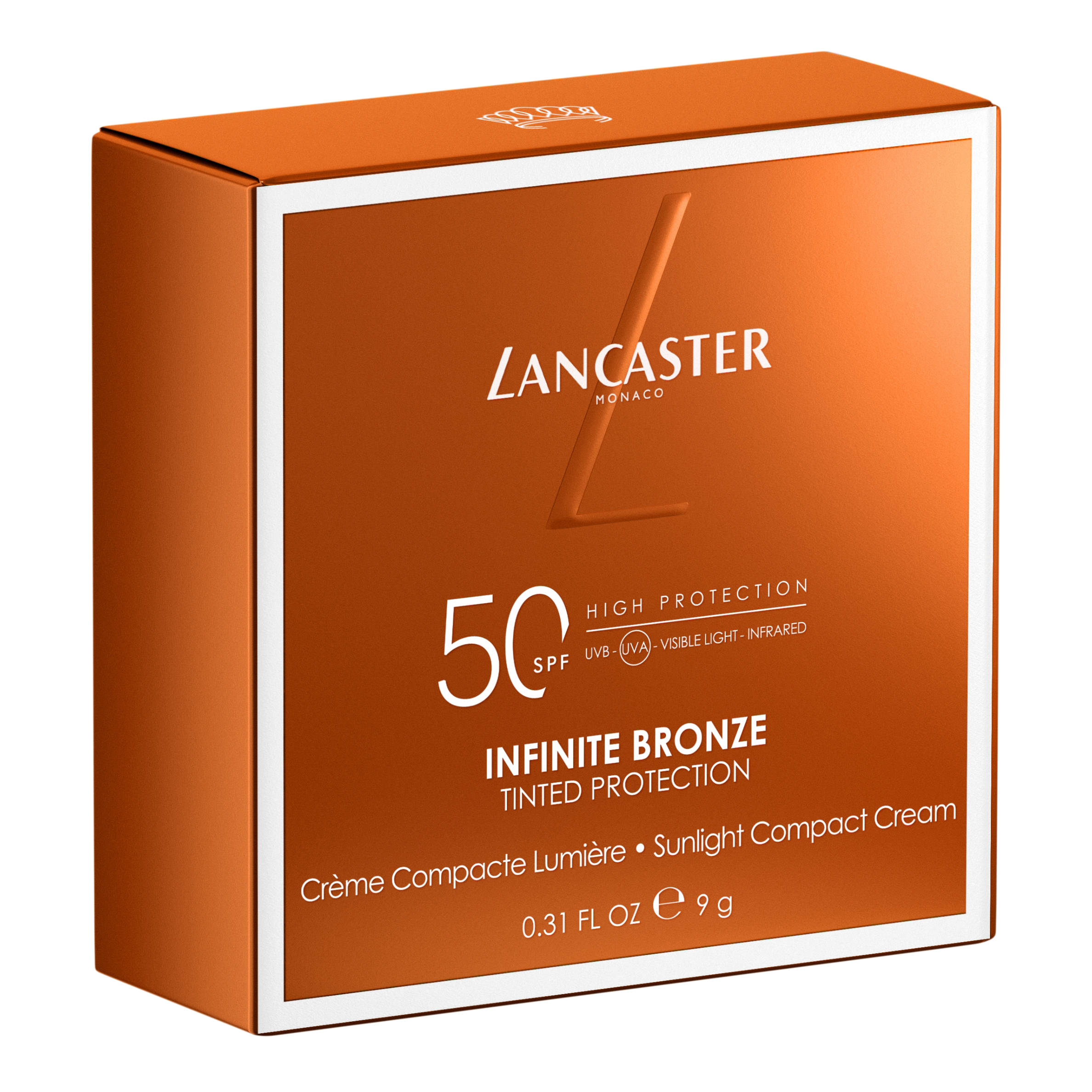 Lancaster infinite bronze sunlight compact cream spf50