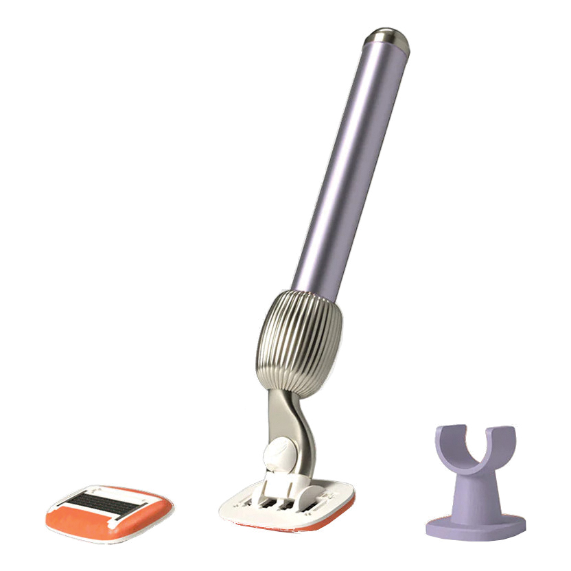 Fler razor starter set lilac 1 rasoio + 2 lamette + 1 supporto