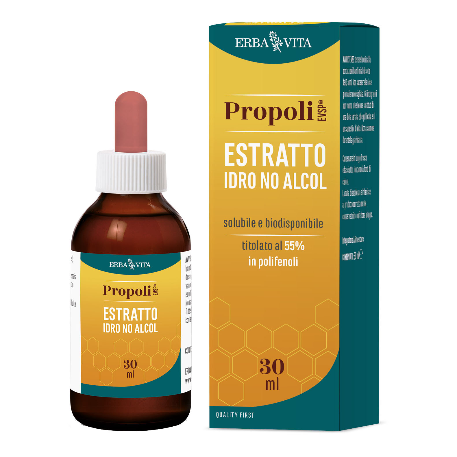 Propoli evsp estratto idro no alcol 30 ml