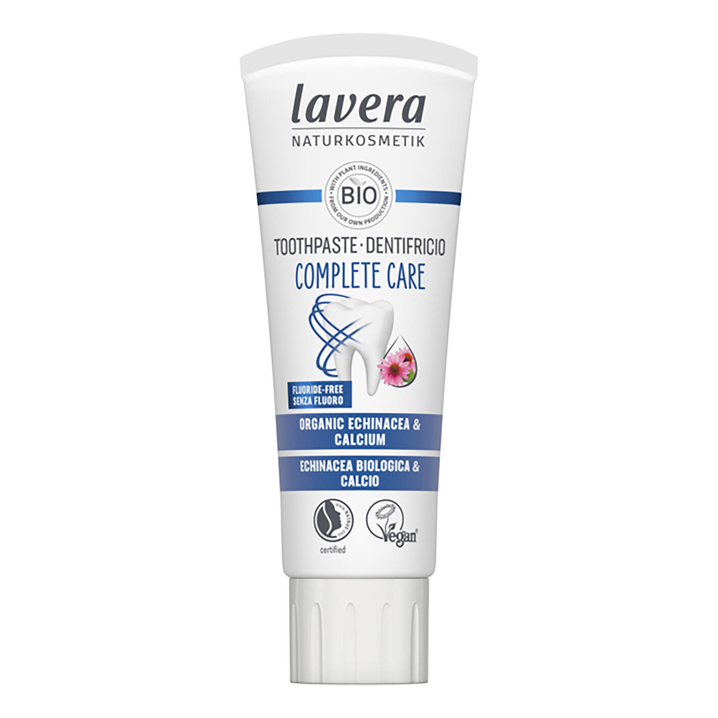 Lavera dentifricio protezione 5 in 1 echinacea &amp; calcio 75 ml
