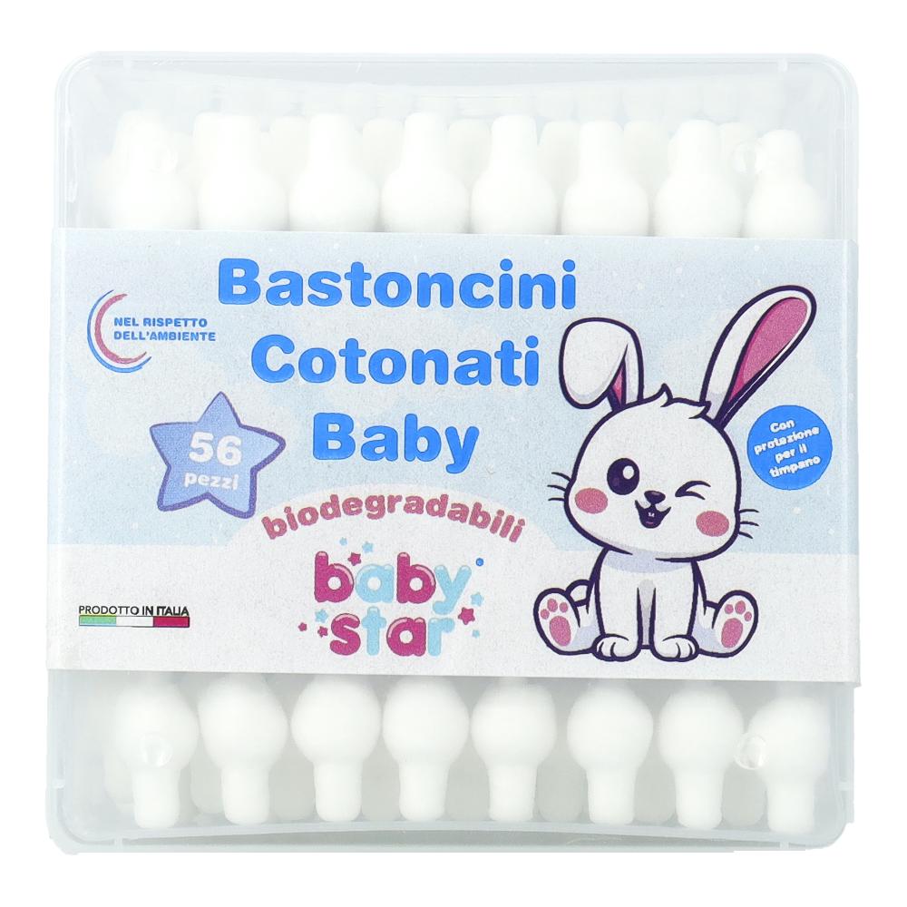Babystar bastoncini cotonati 56 pezzi