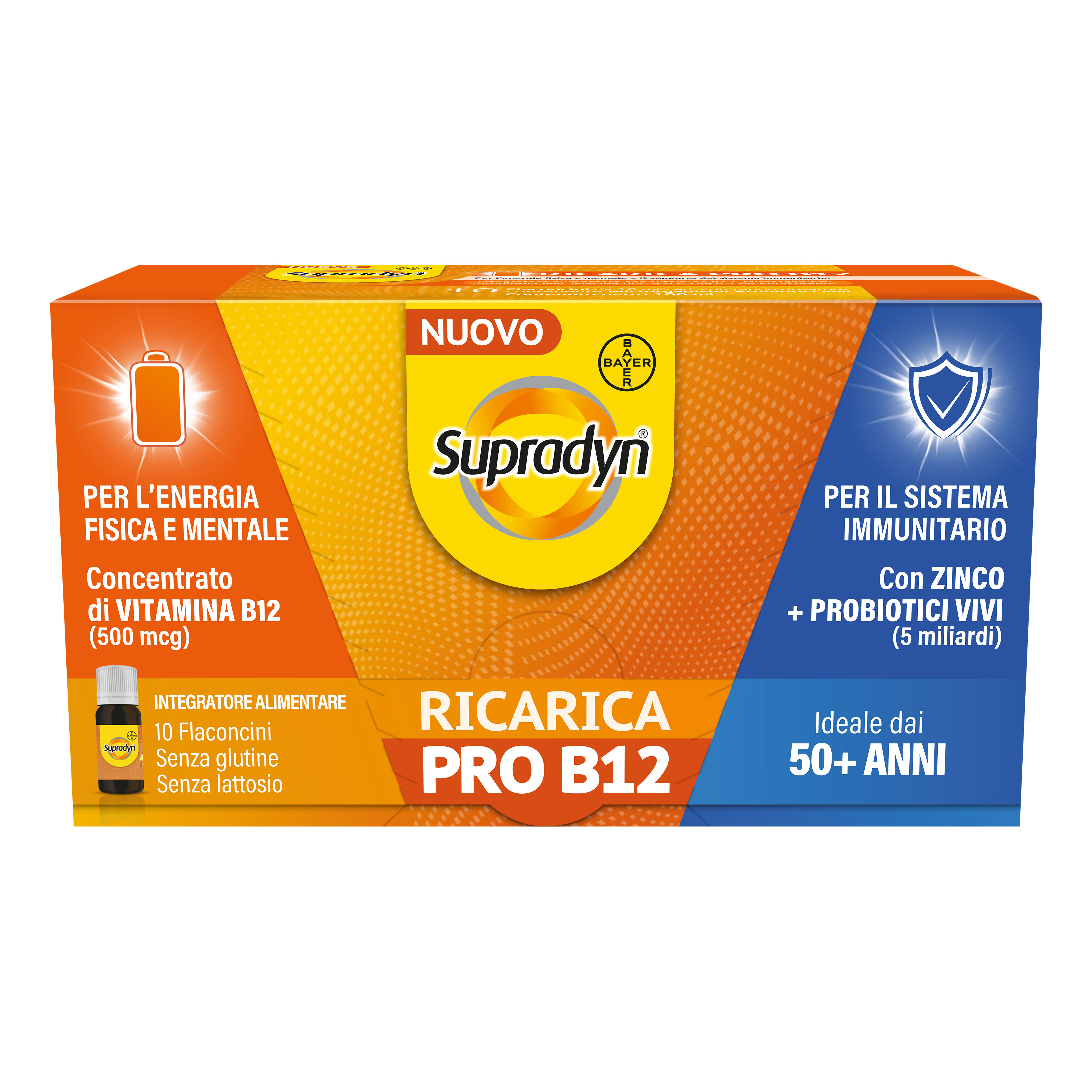 Supradyn Ricarica Pro B12 Integratore Vitamina B12 e Zinco 10