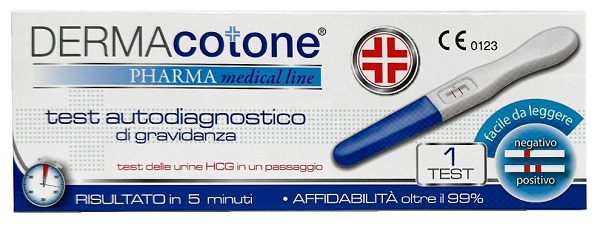 Test autodiagnostico di gravidanza dermacotone 1 Pezzo