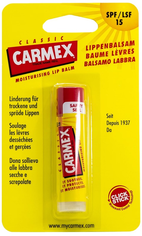 Carmex balsamo labbra classico spf15 4,25 g