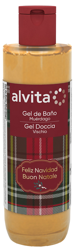 Alvita gel doccia natale 2024 vischio 250 ml