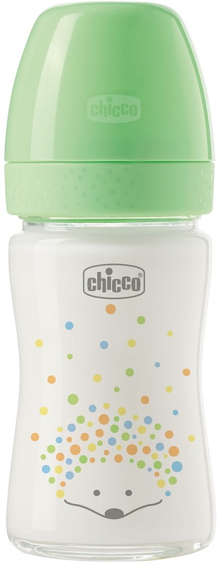 Chicco Perfect Easy Biberon Anti Colica in Vetro 150 ml Colore Verd...