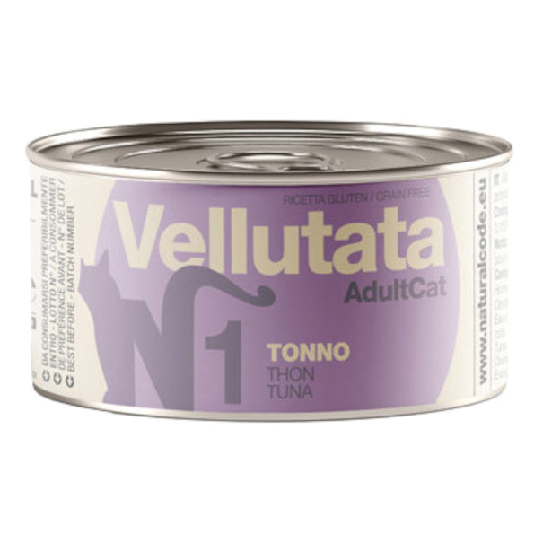 Natural Code Gatto Lattina (V1) Vellutata Adulto Tonno 85 Gr