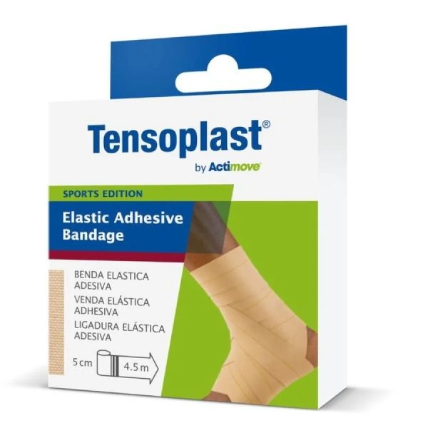 Benda elastica actimove tensoplast autoadesiva con ossido di zinco 5 cm x 4, 5 m