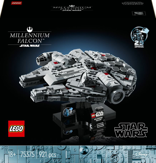 LEGO Star Wars Millennium Falcon, Modellino da Costruire per Adulti, Kit Astronave da Collezione, Veicolo Arredamento Casa dal Film Una Nuova Speranza, Idee Regalo per Lui, Lei, Uomo o Donna 75375-image