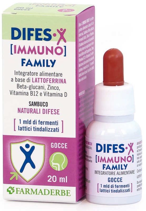 Difes-x immuno family gocce 20 ml
