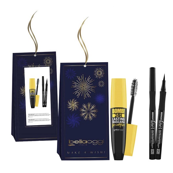 Bellaoggi make a wish mini kit bomb h24 mascara + midnight eyeliner