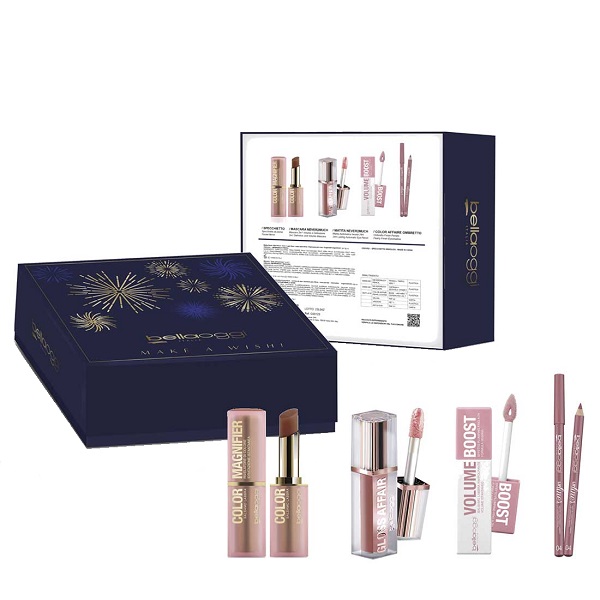 Bellaoggi make a wish value kit volume boost + gloss affair 0 + color magnifier 4 + lip liner 4