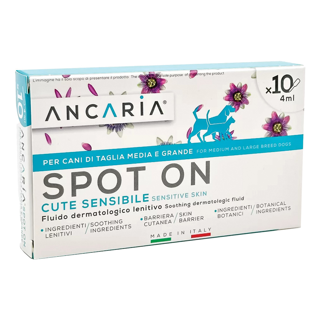 Ancaria spot-on cani taglia medio grande 10 pipette x 4ml