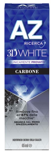 Az 3d white carbone dentifricio 65 ml