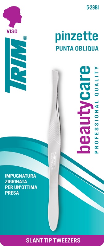 Trim 5-29 pinzette punta obliqua