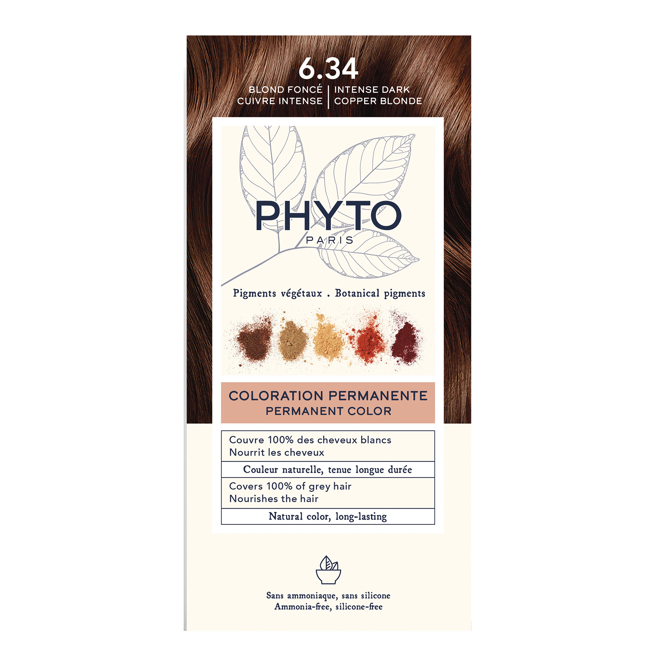 Color kit 6,34 biondo scuro ramato 1 latte 50 ml + 1 crema 50 ml + 1 maschera 12 ml