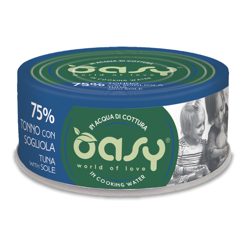Oasy Gatto More Love In Lattina Adulto Tonno & Sogliola 70 Gr