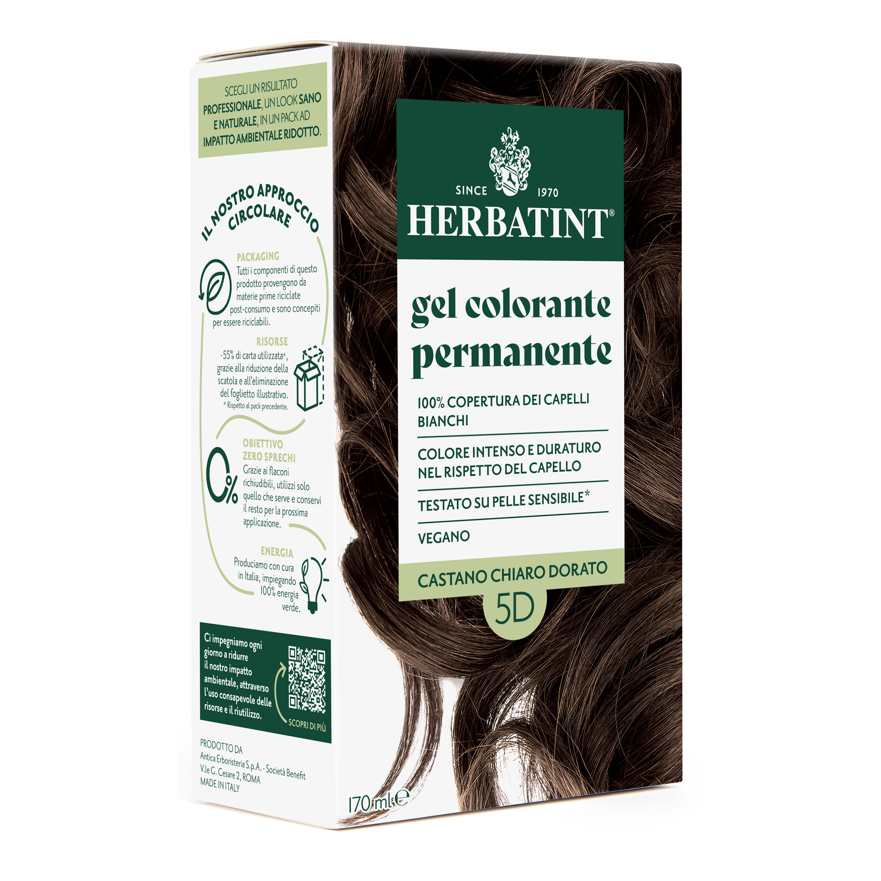 Herbatint 5d castano chiaro dorato 170 ml