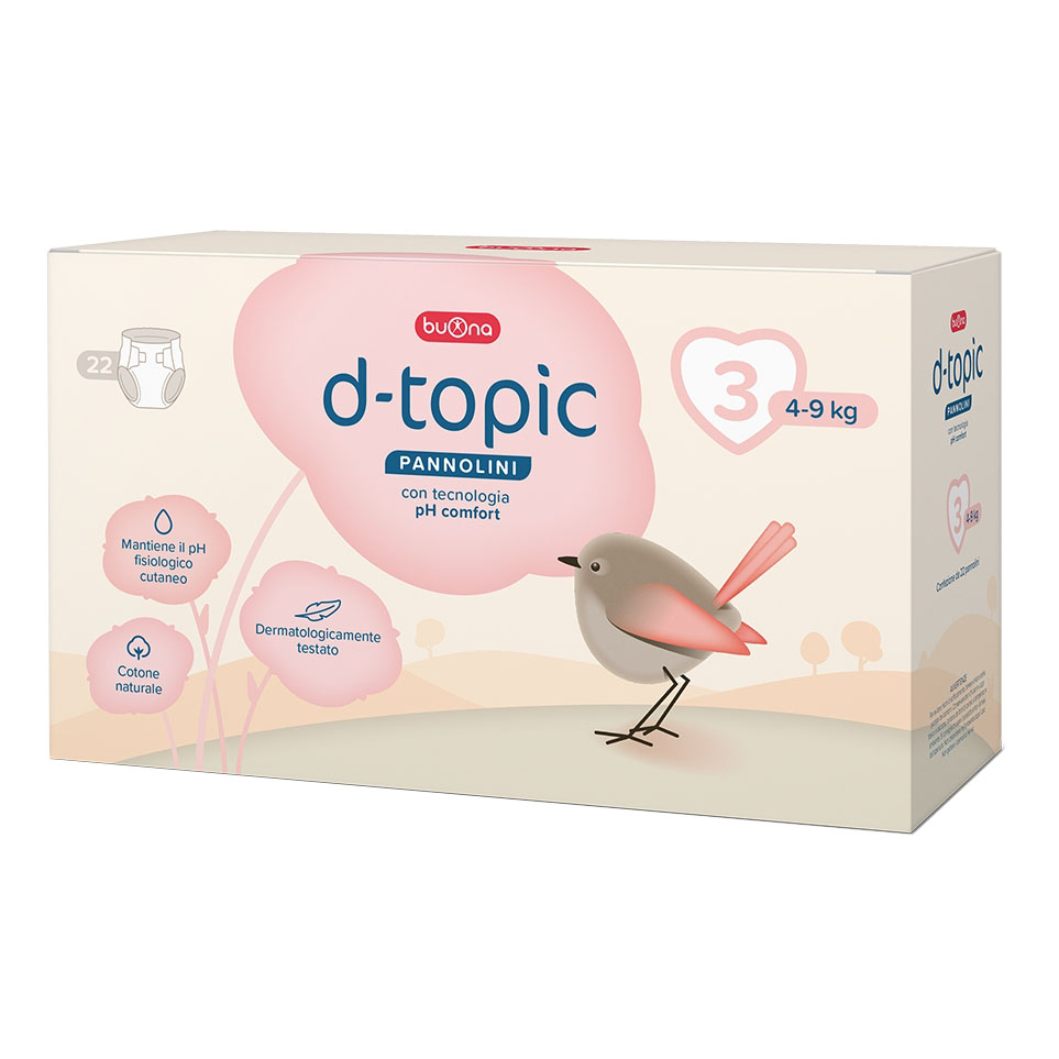 D-Topic Pannolini Taglia 3 22 Pezzi